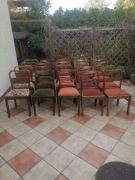 Krzesła lata 50 60te art deco PRL na sprężynach