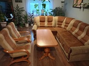 Narożnik,fotele ,ława,Salon, Wypoczynek