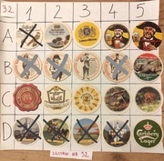 Podkładki, podstawki pod piwo po 2 zł zestaw za 35 zł, Nr32 cały świat 