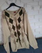 Męski sweter w romby