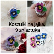Koszulki na jajka, szydełko, Wielkanoc