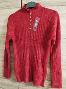 Czerwona bluzka w typie alpaki 