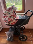 Outlet! Wózek dziecięcy Cybex Priam 4.0 spring Blossom Light Matt Black