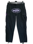 Spodnie cargo bojówki BDU militarne Corteiz Guerillaz M z paskiem