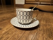 Zestaw filiżanka ze spodkiem i łyżeczką Home and you