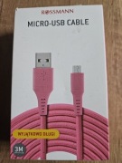 Microsoft usb kabel 3 metry różowy