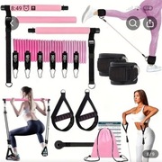 Zestaw do pilatesu z gumami oporowymi 14 częściowy 