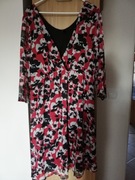 Sukienka, szyfonowe rękawy