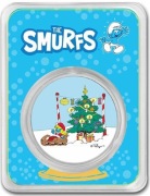 2023 Smerfy Święta kolor 1 uncja Srebra / Choinka Sanki Smerfetka