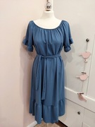 elegancka sukienka niebieska xxl/44/16