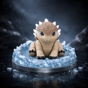 Uroczy Baby Ankylozaur w Jajku. Ruchoma Figurka Art-Toy