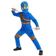 Niebieski kostium Ninja Warrior dla dzieci – strój cosplay