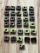 31 szt mocowanie kabla bakelit PRL