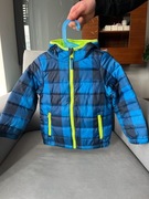 Kurtka przejściowa na wiosnę jesień Cool Club 104-110 cm krata neon zieleń 