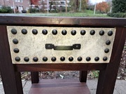 Drewniany stolik nocny, stoliczek, szafeczka z szufladką 