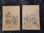 Zestaw starych szkiców 