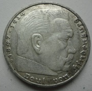 5 MAREK 1935 D HINDENBURG SREBRO