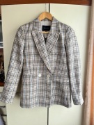 36 S Massimo Dutti lniana marynarka kratka