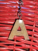 Brelok handmade literka A