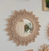 Makrama lustro makramowe lustro 