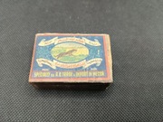 Stare drewniane pudełko po zapałkach Matchbox Tiger PRL