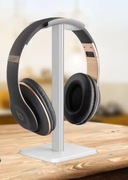 Stojak na słuchawki biały aluminiowy elegancki