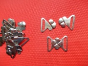 SPINKI KLAMERKI dwuczęściowe galwanizowane 100 sztuk Galmet