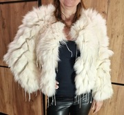 Luksusowe Futro z Lisa z Cekinami VERY FURS – Stan Idealny!