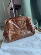 Torebka vintage Modell Royal skóra krokodyla lata 60/70 Made in Germany 