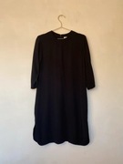 Czarna sukienka &other stories prosta mała czarna z kieszeniami 34 xs