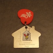 Brelok do kluczy przywieszka Fundacja McDonalda, oryginał stan dobry plus