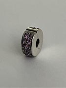 Pandora klips Fioletowy szyk pave