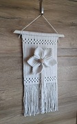 Ozdobna zawieszka makrama makatka 