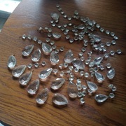 lampa kryształowe zawieszki,migdały