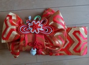 Dziecięce Obi do kimono pas Shichi-Go-San Retro japońskie