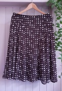 Spódnica brąz grochy
