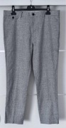 Eleganckie spodnie w kant River Island rozm. L szare komunia wesele