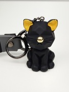 NOWY Brelok do kluczy breloczek czarny kot kotek
