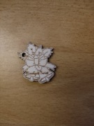 Dzwoneczki gwiazdki grawer Wesołych Świąt 30szt.