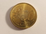 Francja 50 urocentów 2002 .Piękny połysk .Stan I