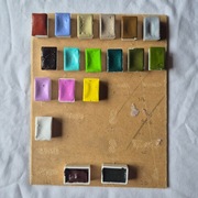 Farby akwarelowe 19 kostek, jak nowe Białe Noce Nevskaya Palitra