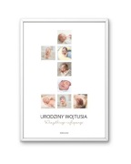 Personalizowany prezent na roczek plakat A4 z ramką!