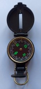 Kompas wojskowy survivalowy busola lekka z tworzywa i mosiądzu