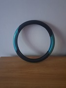 Nakładka na kierownicę czarny turkus