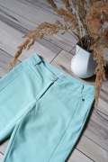 Spodnie Materiałowe Eleganckie Miętowe.