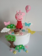 Świnka peppa figurka na tort balon