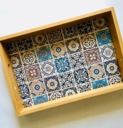 Dekoracyjna duża taca Azulejos