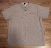 Koszula męska 46 THE NORTH FACE beżowa w drobną niebieską krateczkę