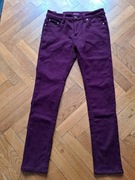 Resalsa nowe spodnie s/M 36/38 29 burgundowe ocieplane