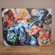 kopia wg obrazu ,,Kompozycja", S.I. Witkiewicza